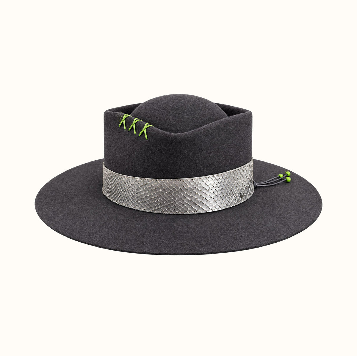 CHAPEU - LOSANGO - CINZA CHUMBO