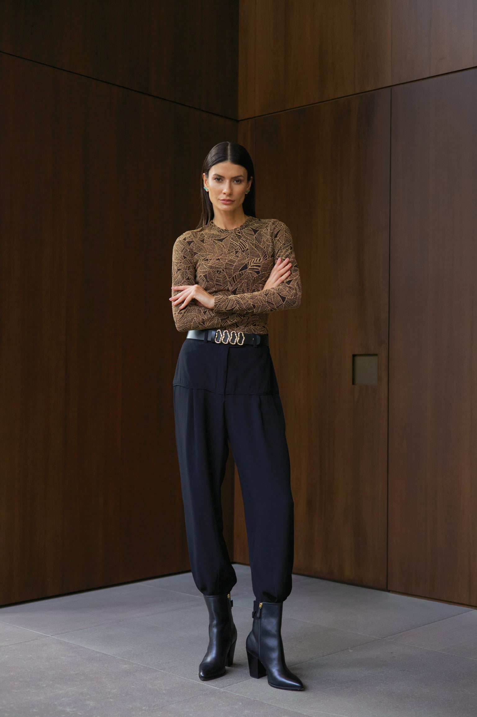 Blusa Bonfin - Dourado Flower