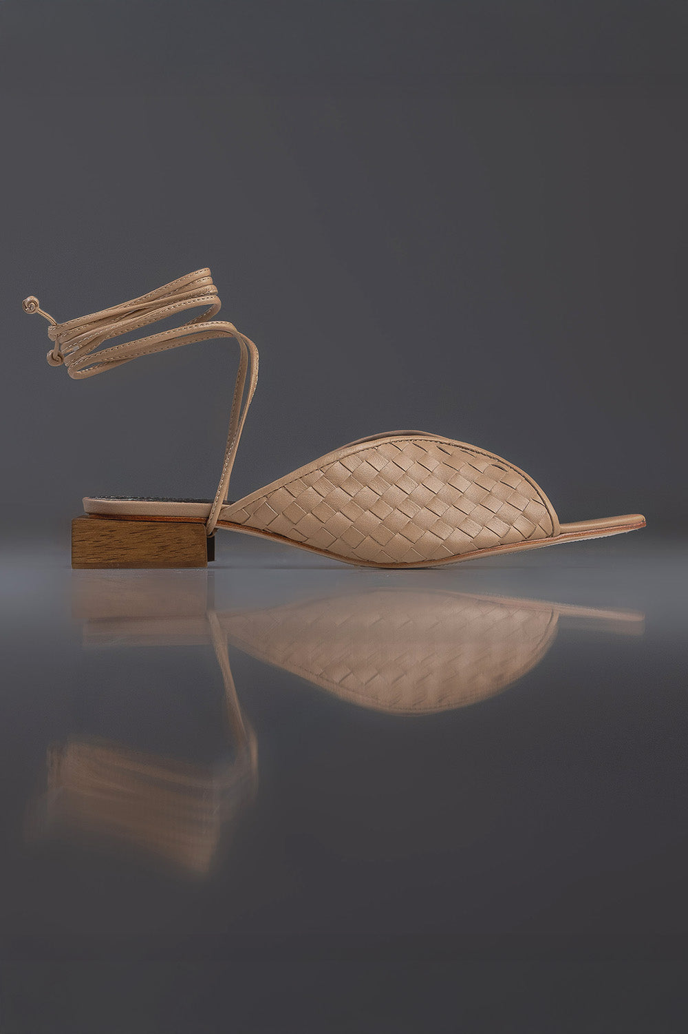 FLAT - SANDALIA LUISA - COURO NUDE