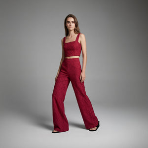 Cropped Coldalina - Bordo