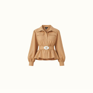 Camisa Chelton - Camelo