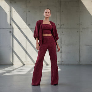 Calça Estele - Bordo