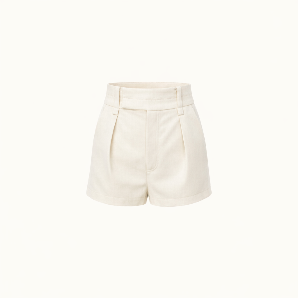 Shorts Hibisco - Marfim
