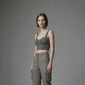Cropped Velty - Cinza Sarja Stone