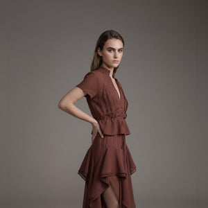 Blusa Ise - Choco