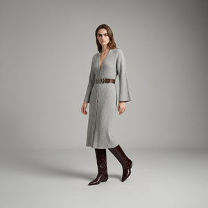 Tricot Longo Jabari - Cinza