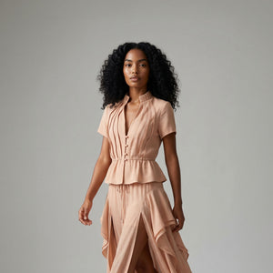 Blusa Ise - Nude