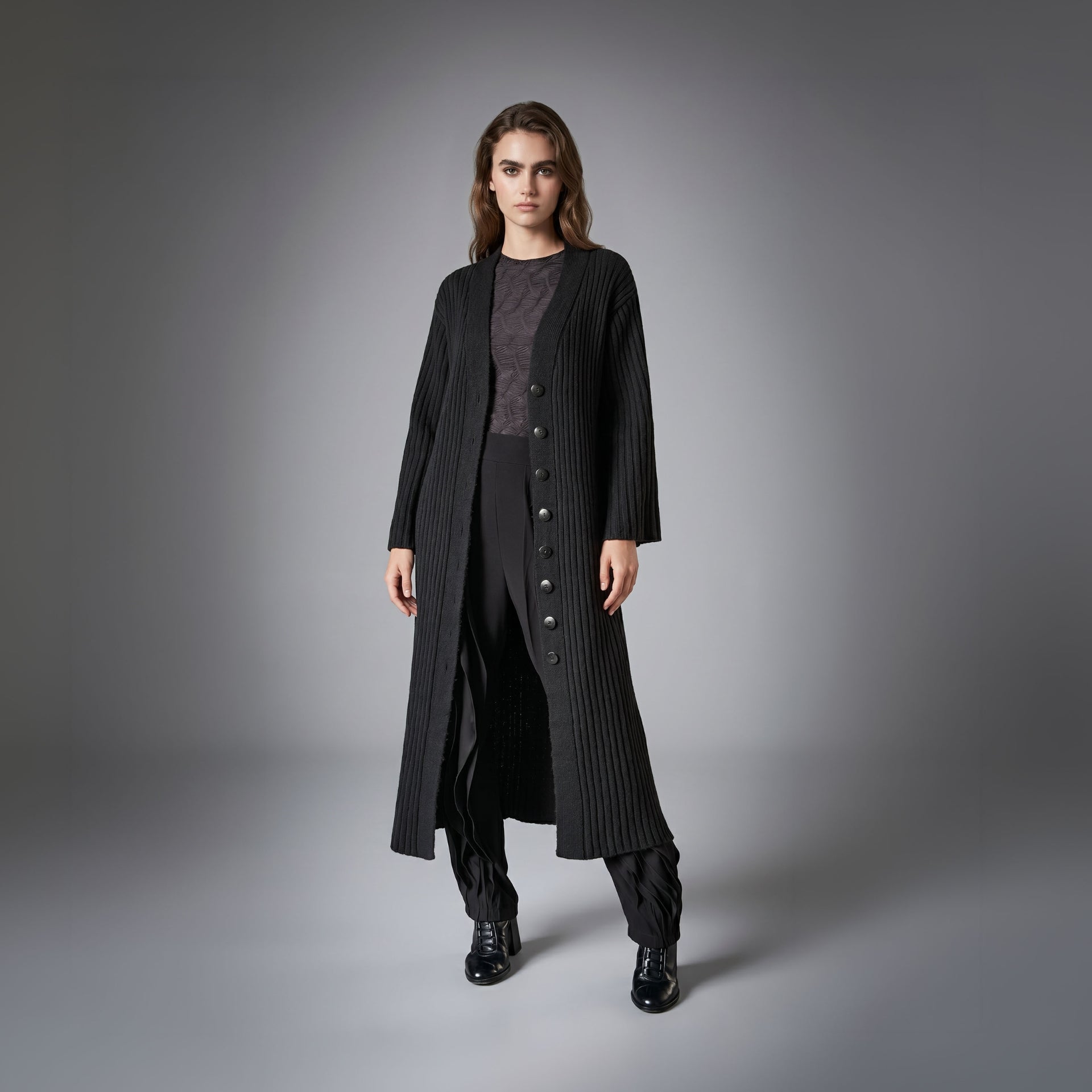 Tricot Longo Jabari - Preto