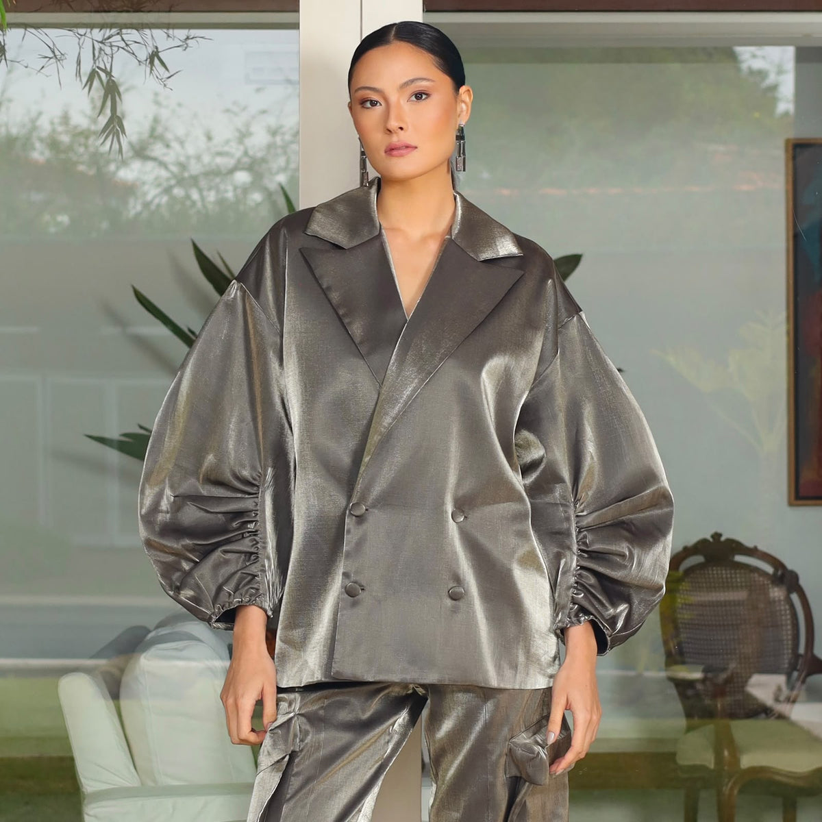 Blazer Nala - Cinza Gold