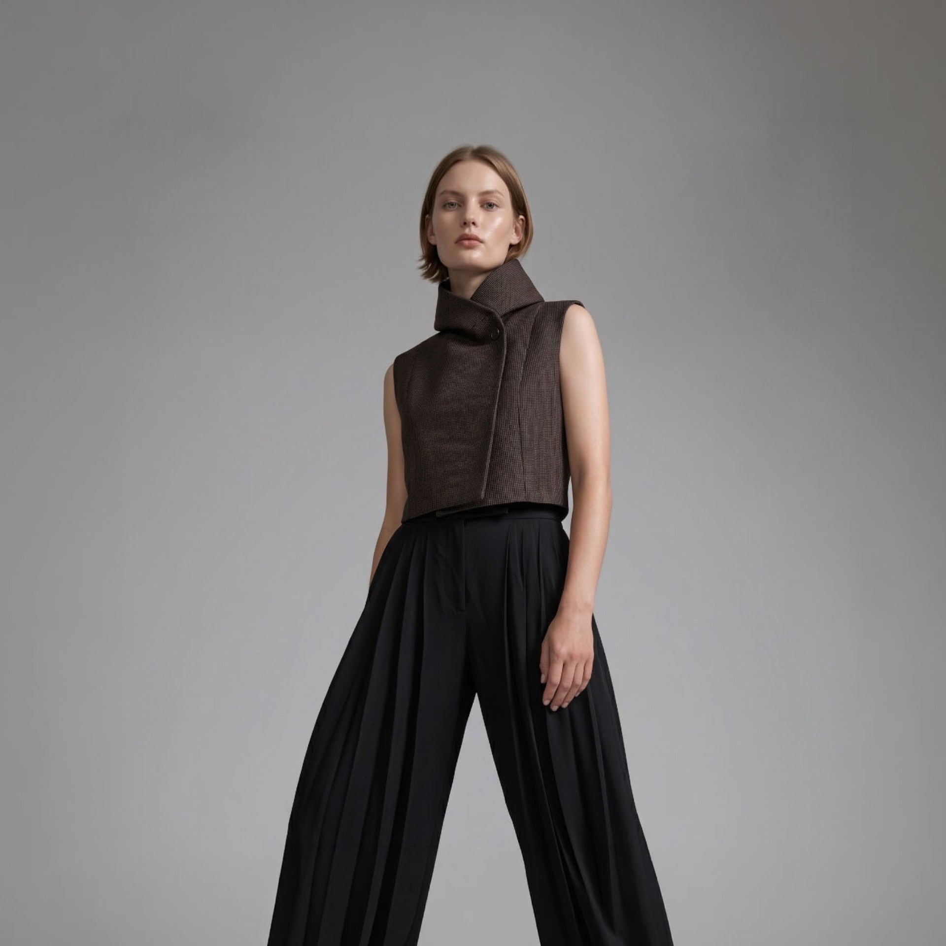 Colete Alpis - Marrom Tweed