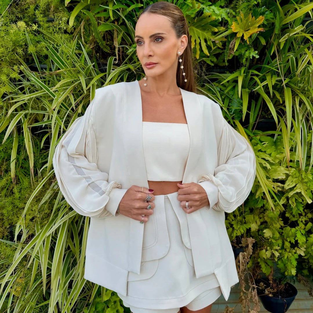 Kimono Vexa - Marfim