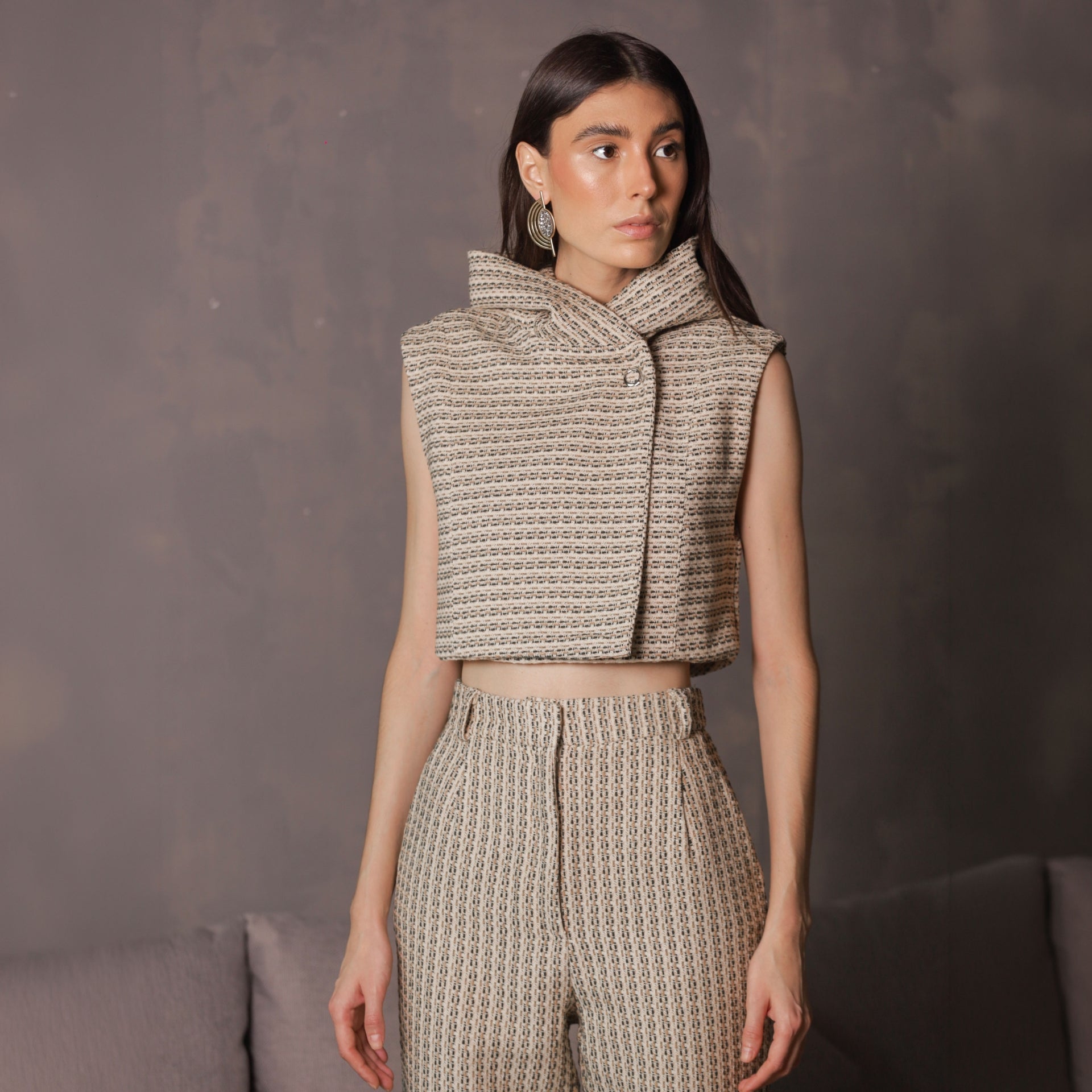 Colete Alpis - Verde Tweed