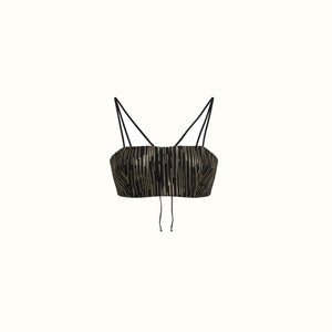 Cropped Giana - Preto Lurex