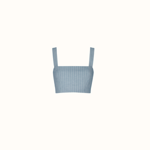 Cropped Coralina - Azul Listrado
